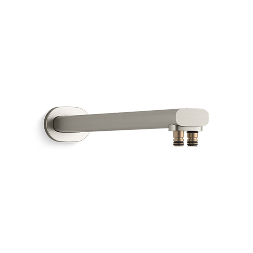 Statement Dual Function Wall Mount Rainhead Arm 355mm Brushed Nickel Shower Kohler Default Title