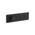 Anthem Recessed Mech Thermostatic Control with Three Outlet Matte Black