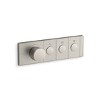 Anthem Recessed Mech Thermostatic Control with Three Outlet Brushed Nickel