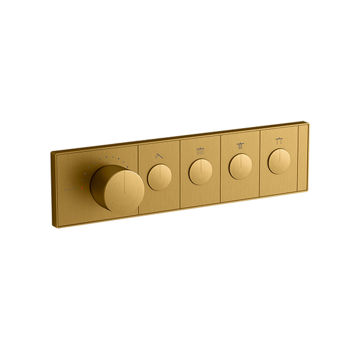 Kohler Anthem brushed brass recessed thermostatic shower control with four outlet outlets by Tilemall