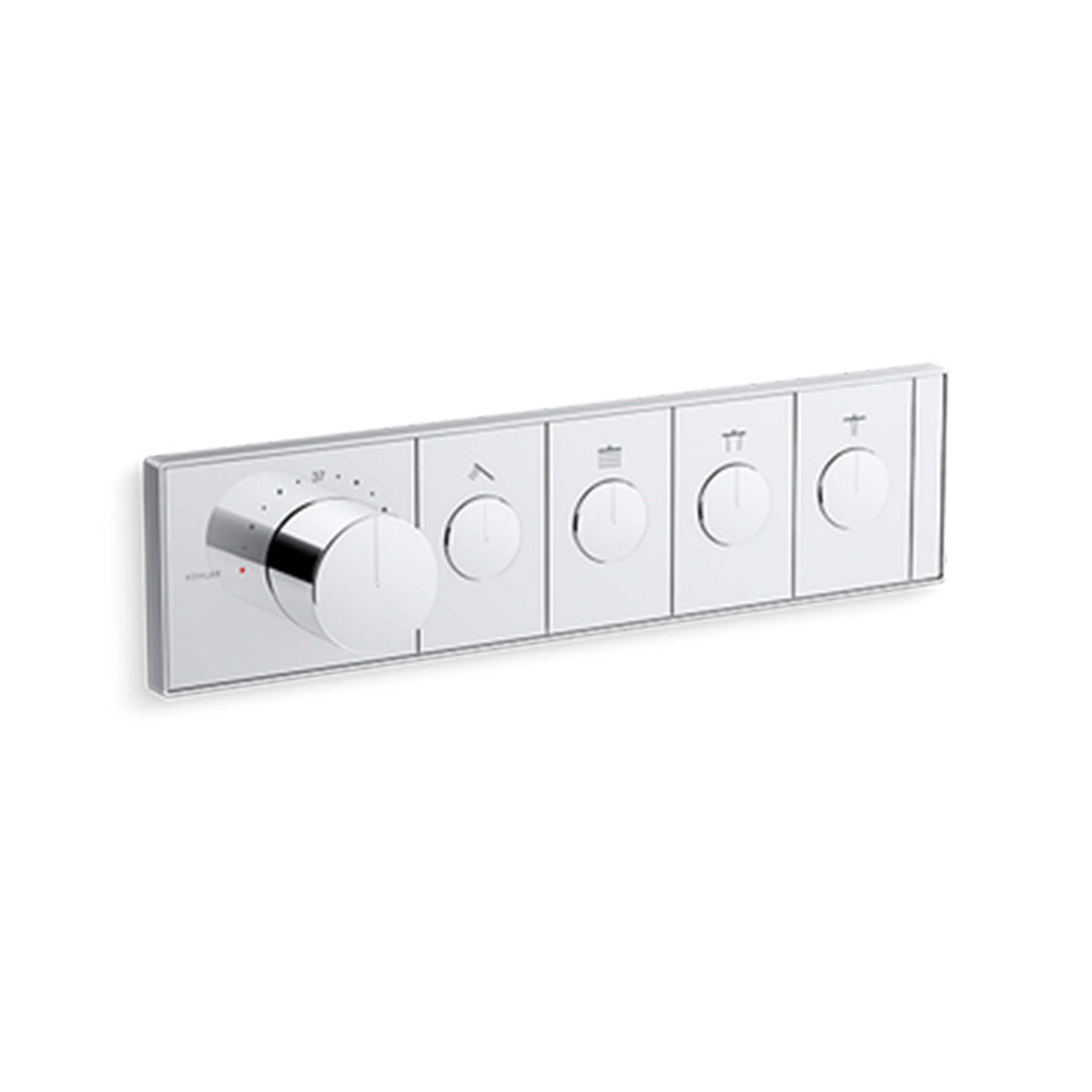 Kohler Anthem chrome recessed thermostatic shower control with four outlets by Tilemall