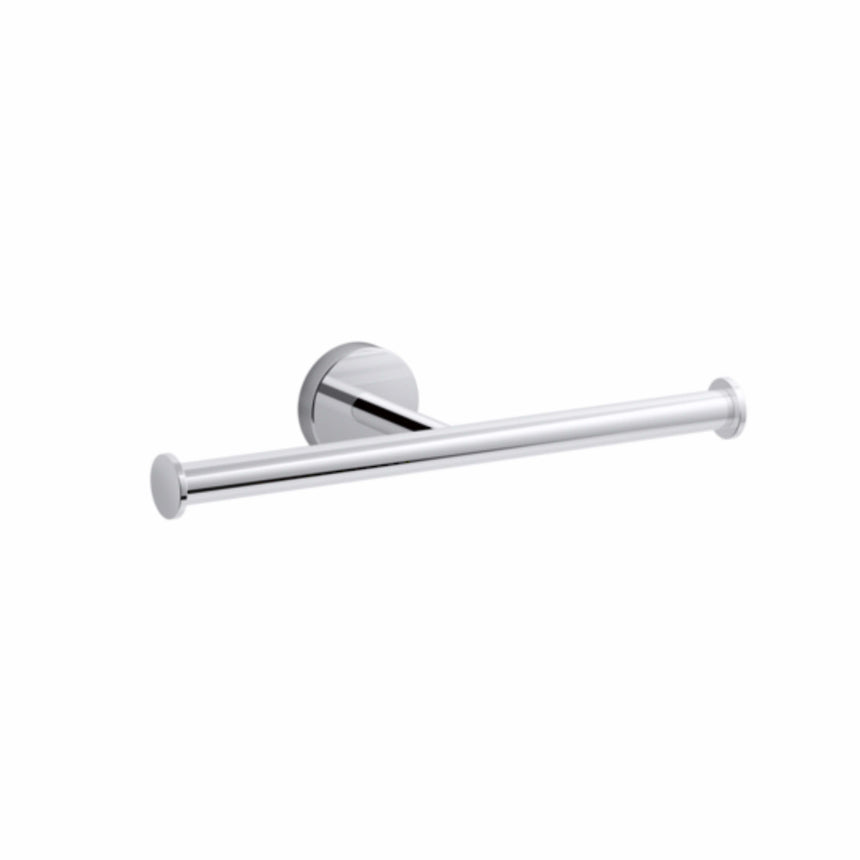 Elate Double Toilet Roll Holder Chrome Bathroom Accessories Kohler Default Title
