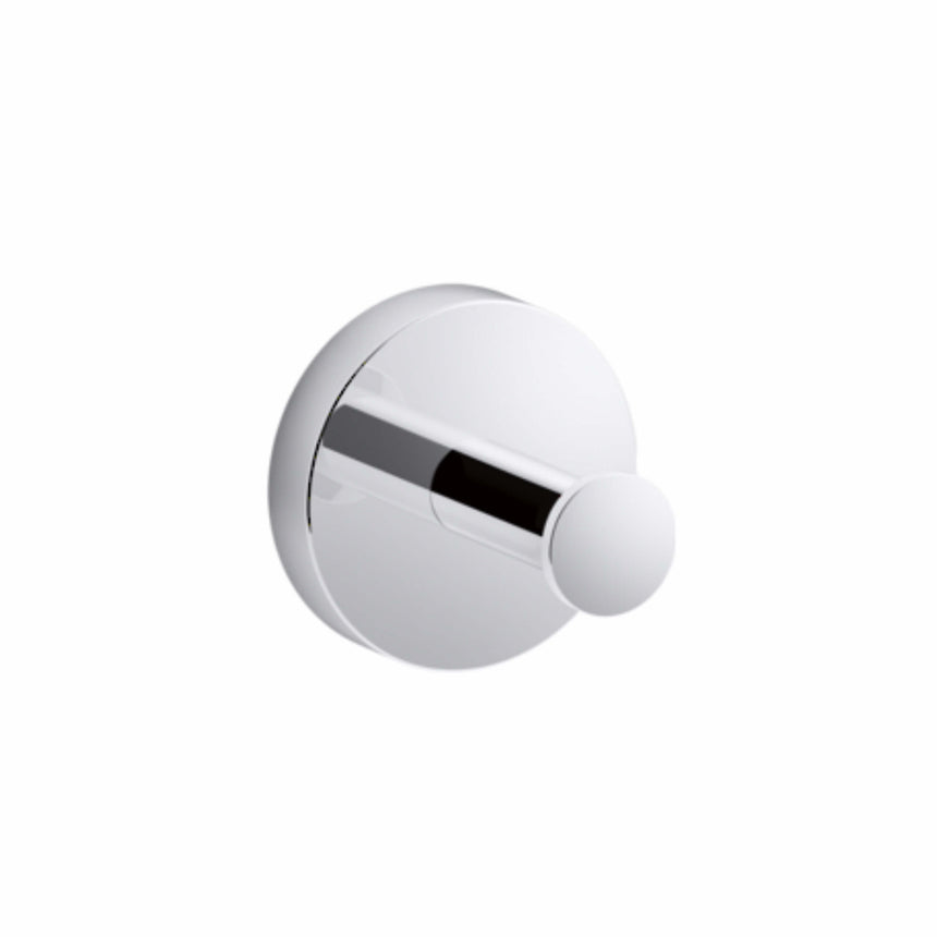 Elate Robe Hook Chrome Bathroom Accessories Kohler Default Title