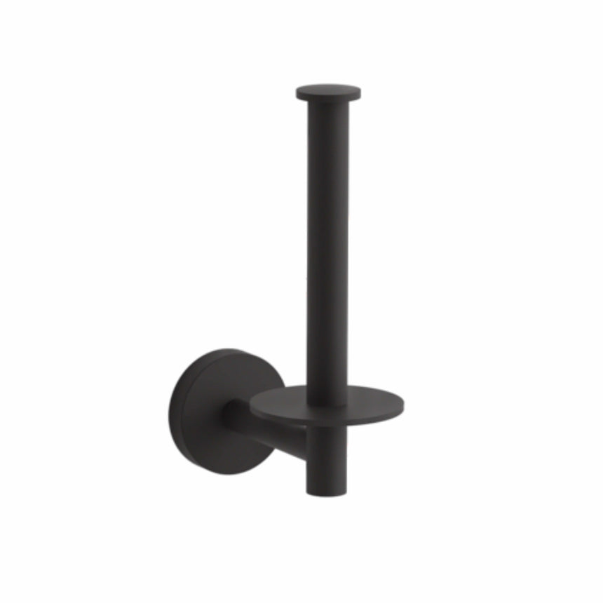 Elate Vertical Toilet Roll Holder Matte Black Bathroom Accessories Kohler Default Title