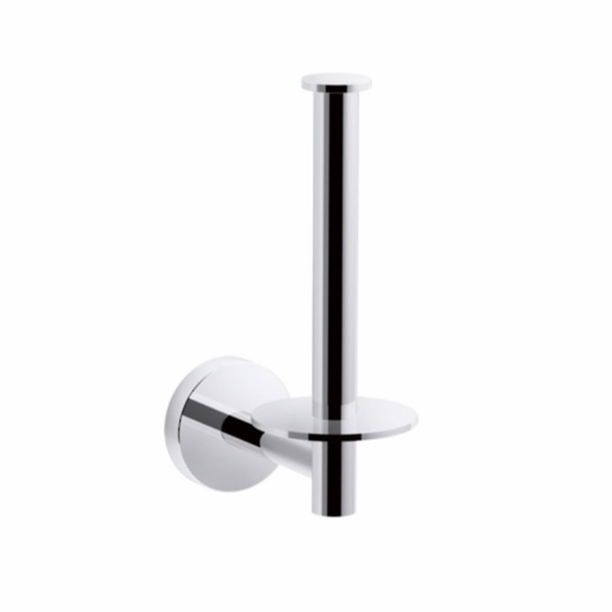 Elate Vertical Toilet Roll Holder Chrome Bathroom Accessories Kohler Default Title