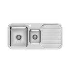 Phoenix 1000 Series 1-1/3 L/H Bowl Sink W/-Drainer W/-Hole Stainless Steel