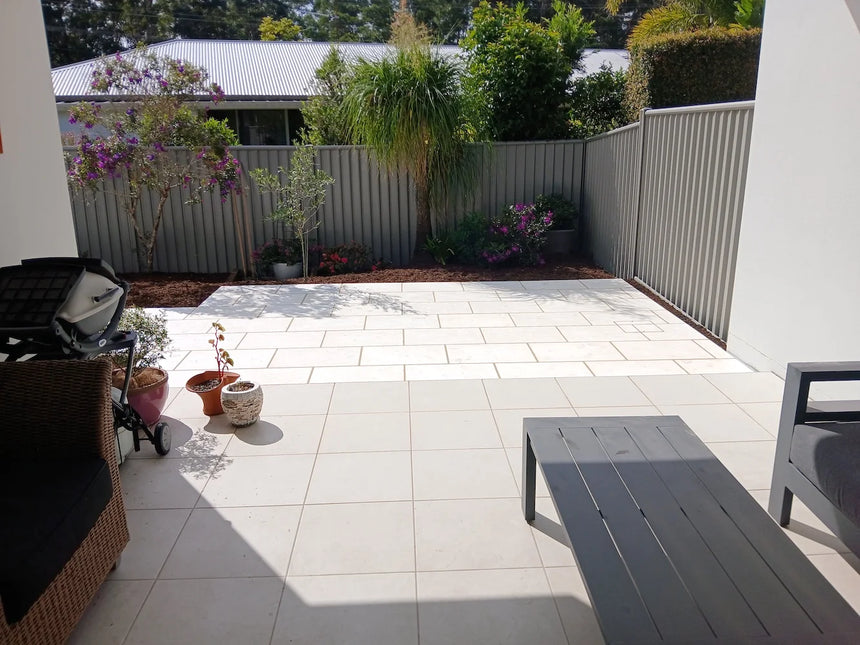 Indiana White Limestone natural stone surface and installation by Tilemall