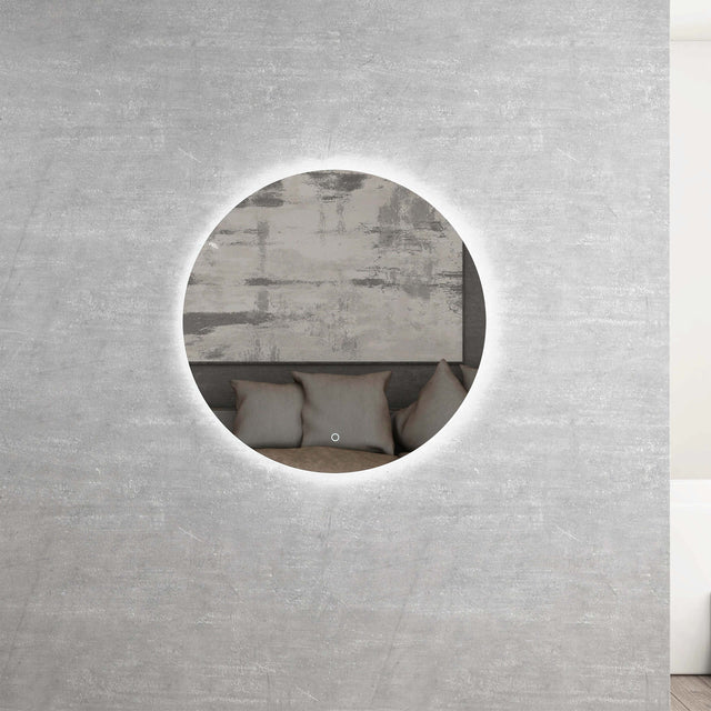 Bondi Led Mirror 800mm Round Frameless Mirror LED Frameless Mirror Otti Australia