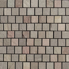 Pllazio Limestone Mesh-backed Cobblestone Sheet Brick Bond 20mm