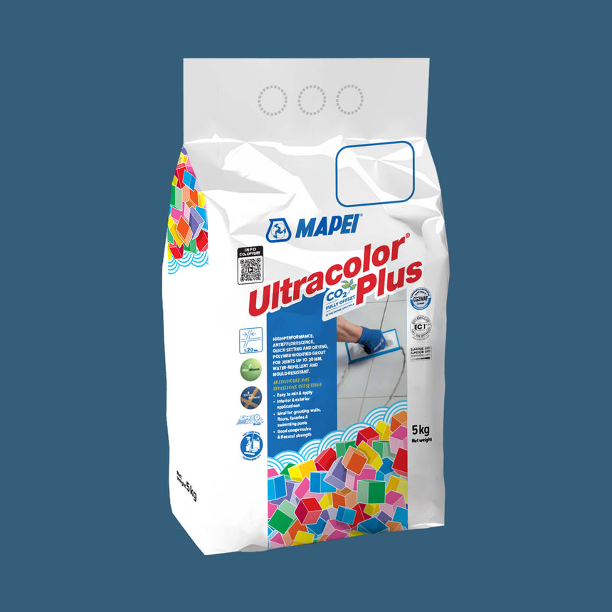 Mapei Grout Ultra Color Plus Alu 169 5kg Steel Blue Grout Mapei Default Title