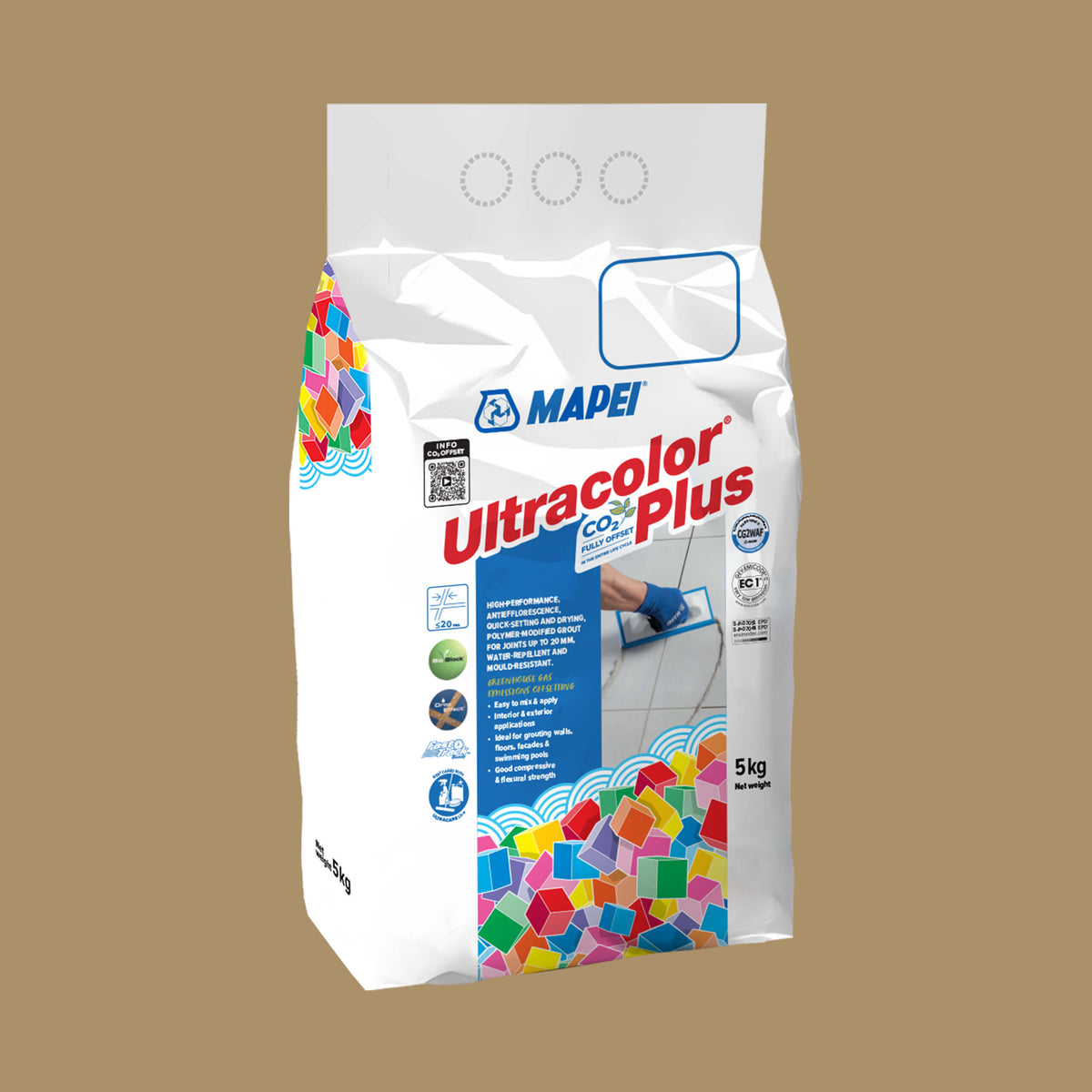 Mapei Grout Ultra Color Plus Alu 188 5kg Biscuit