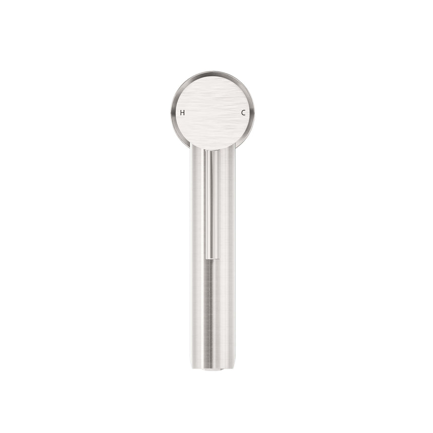 Nero Dolce Tall Basin Mixer Brushed Nickel Tapware Nero