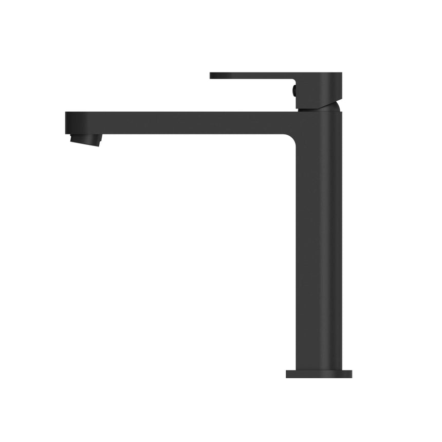 Nero Ecco Tall Basin Mixer Matte Black Tapware Nero