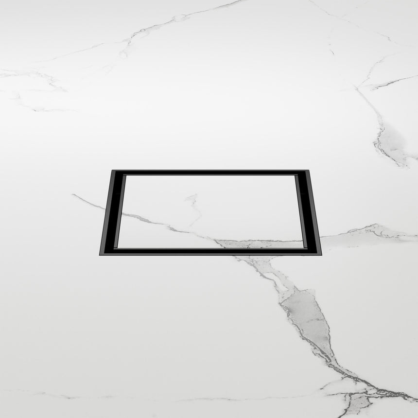 Nero 100mm Square Tile Insert Floor Waste 50mm Outlet Matte Black Other Accessories Nero