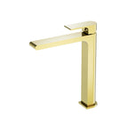 Nero Bianca Tall Basin Mixer Brushed Yellow Gold