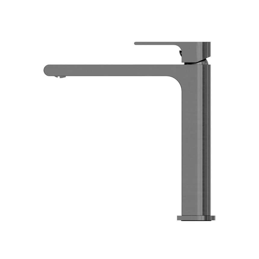 Nero Bianca Mid Tall Basin Mixer Gun Metal Tapware Nero