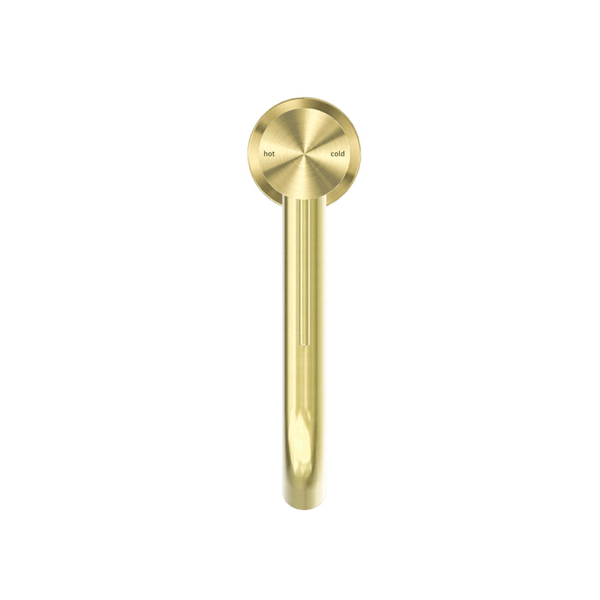 Nero Mecca Tall Basin Mixer Brushed Yellow Gold Tapware Nero