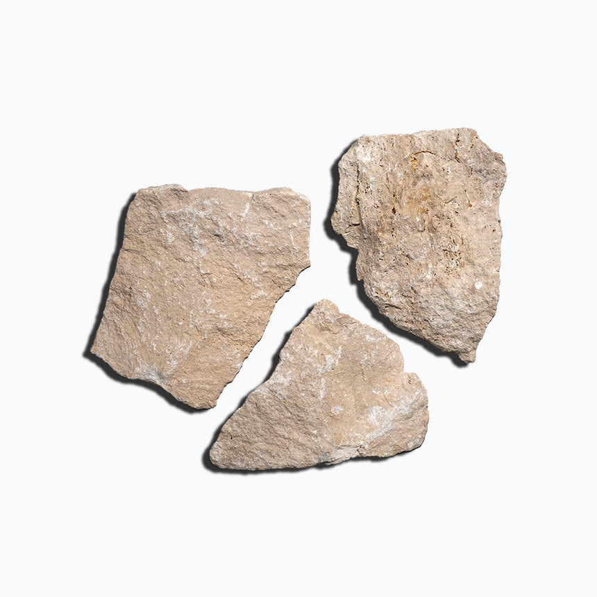 Casa Blanca three irregular beige walling stone samples by Tilemall