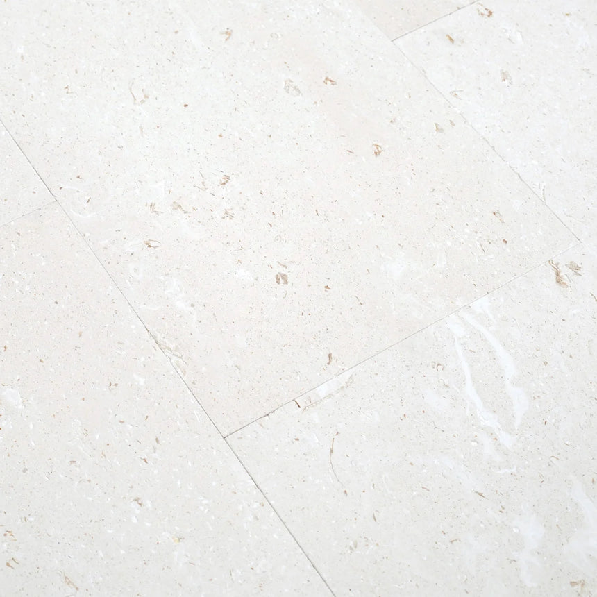 Indiana White Limestone natural stone surface and installation by Tilemall