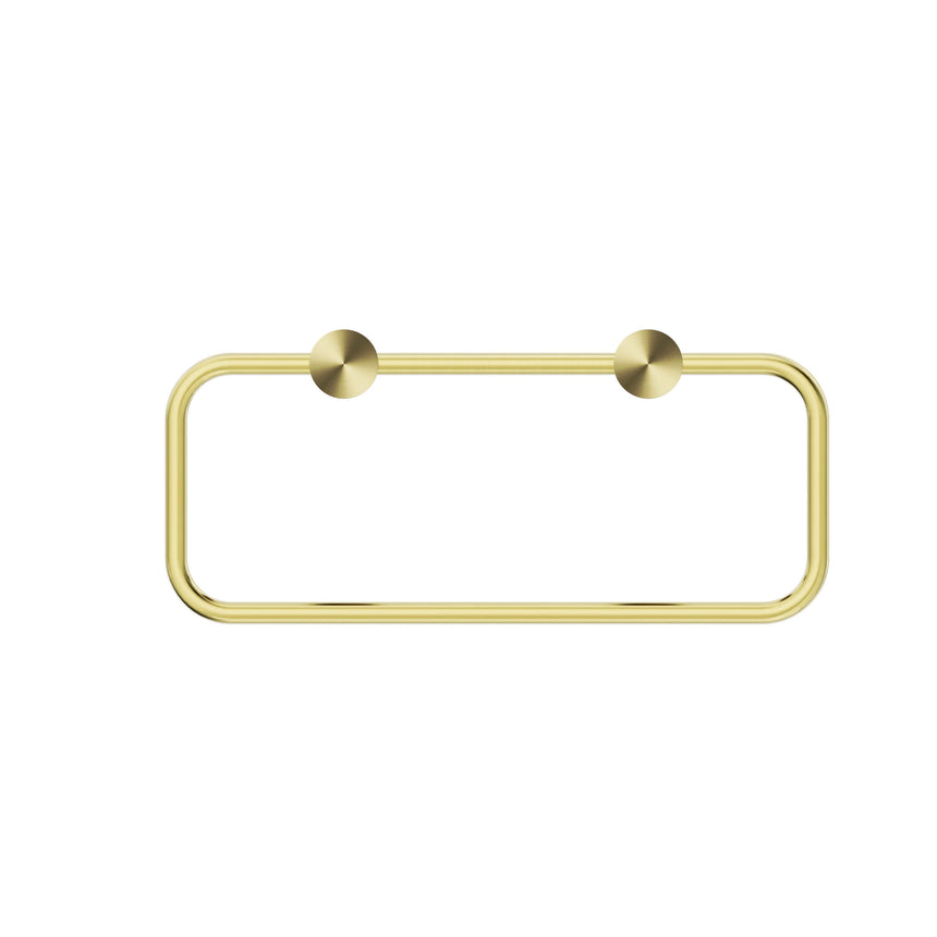 Nero New Mecca Towel Ring Brushed Yellow Gold Bathroom Accessories Nero
