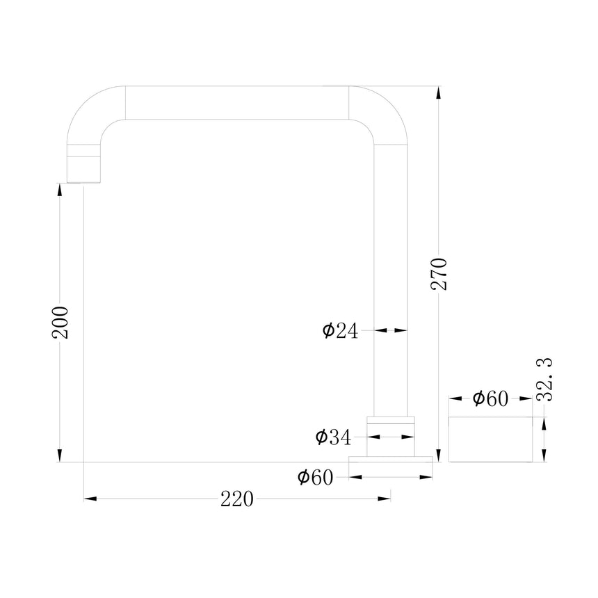 Nero Kara Progressive Tall Basin Set Chrome Tapware Nero