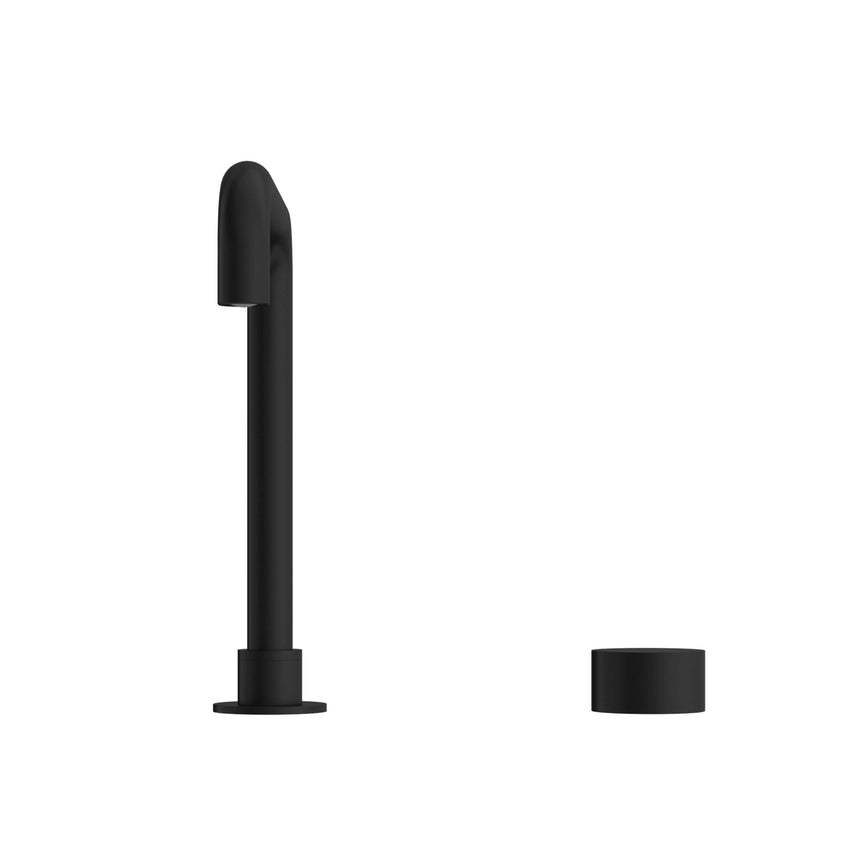 Nero Kara Progressive Tall Basin Set Matte Black Tapware Nero