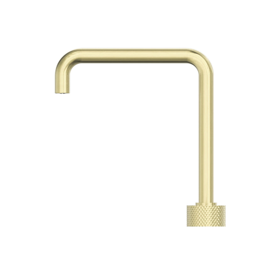 Nero Opal Progressive Tall Basin Set Brushed Yellow Gold Tapware Nero
