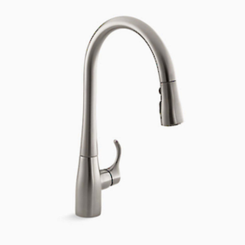 Simplice® Pulldown Kitchen Mixer Vibrant Stainless Tapware Kohler Default Title