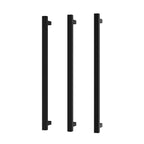 Phoenix Heated Triple Towel Rail Square 800mm Matte Black