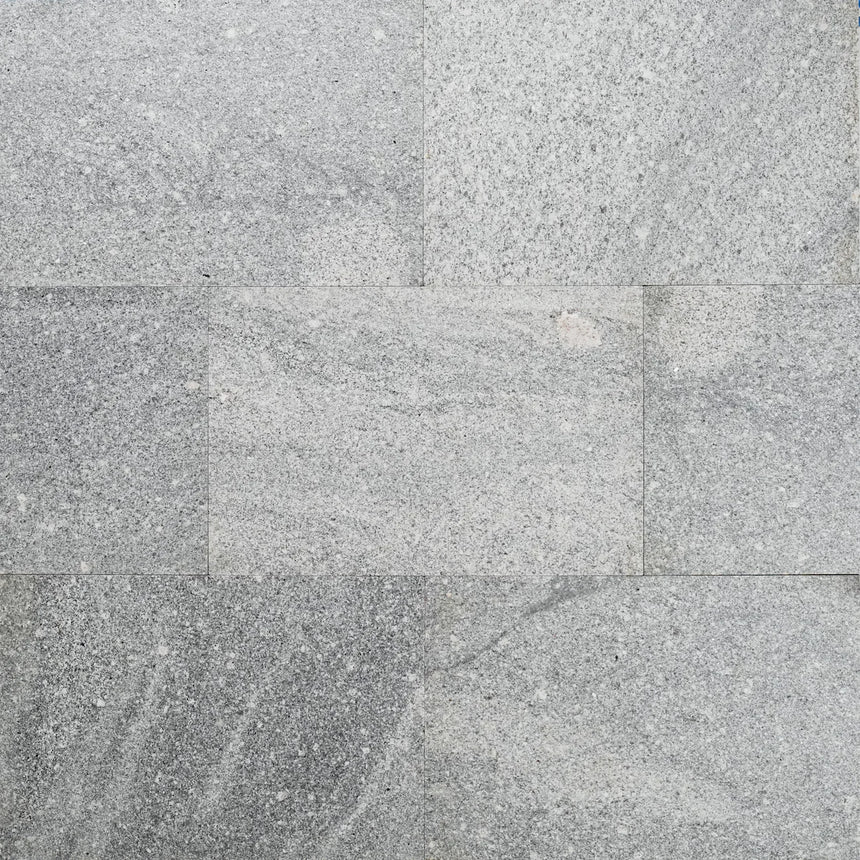 Ocean Grey Granite natural stone surface and installation by Tilemall