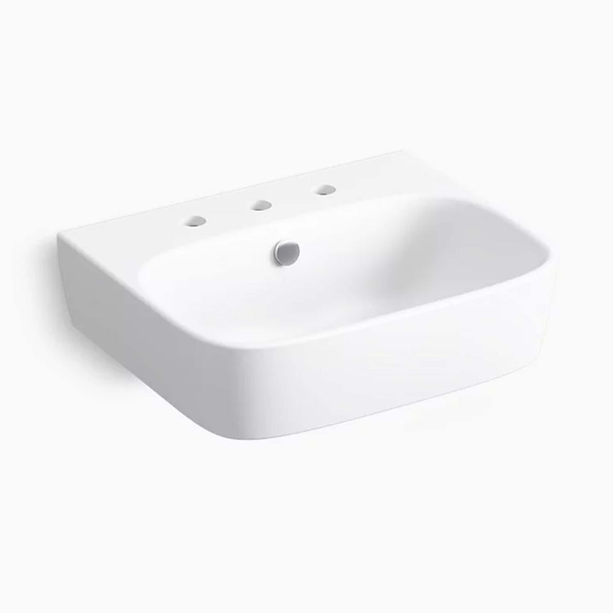 ModernLife Wall Hung Basin with 3 tap holes Bathroom Basin Kohler Default Title