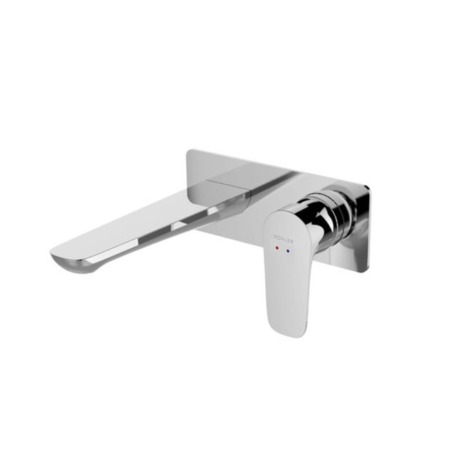 Aleo Wall Mount Basin Mixer Chrome Tapware Kohler Default Title