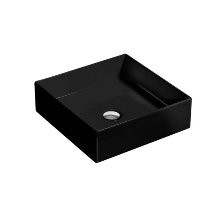 Mica Square Slim Basin Black Bathroom Basin Kohler Default Title