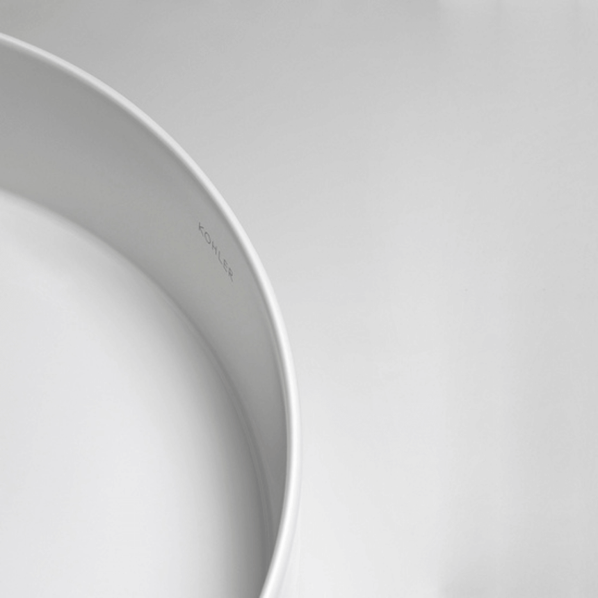 Mica Round Slim Basin White Bathroom Basin Kohler