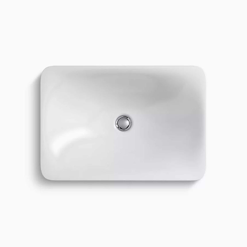 Carillion Rectangle Wading Pool in Kohler White Bathroom Basin Kohler