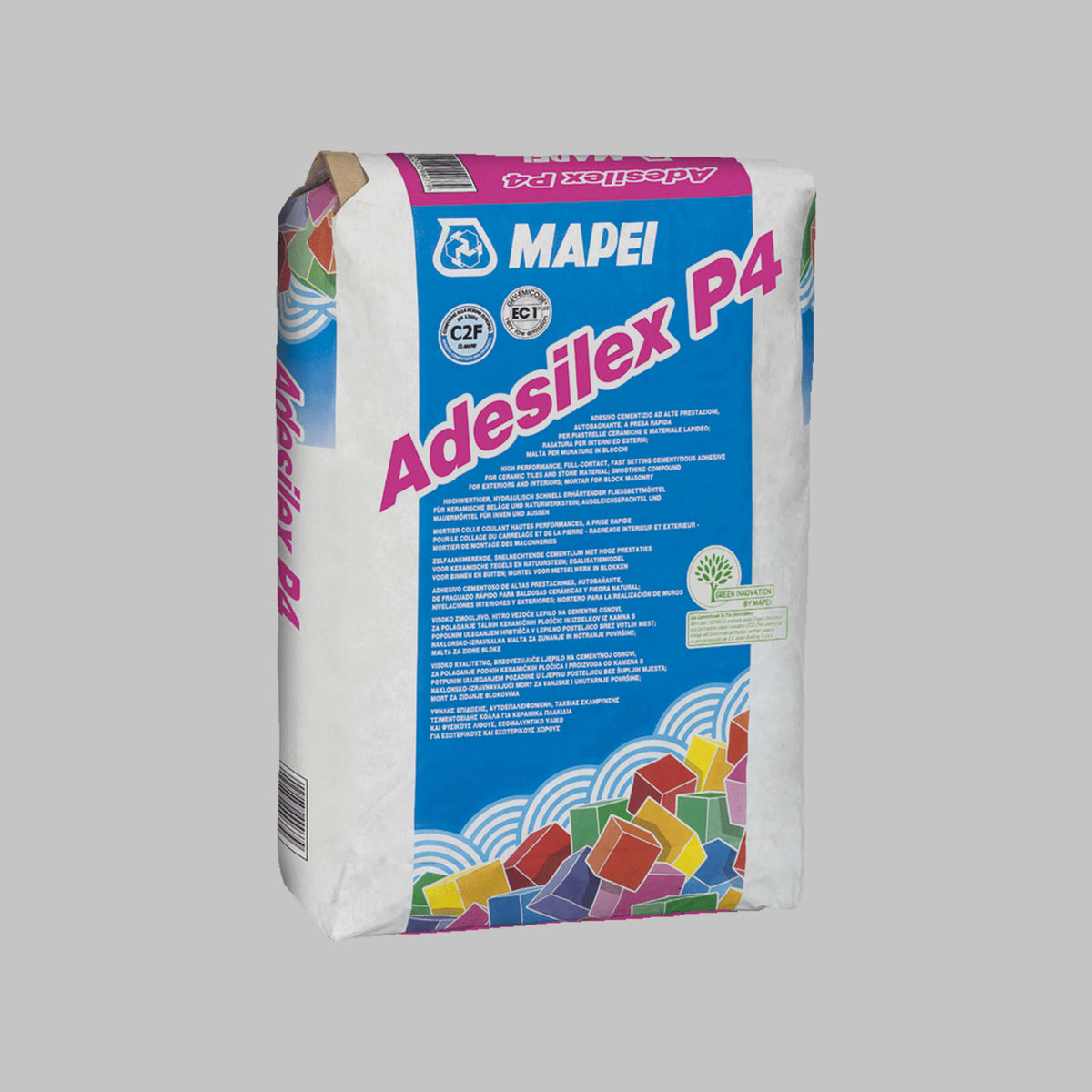 Mapei Cement Based Adhesives Fast Set 20kg Adesilex P4 grey cement-based tile adhesive 20kg bag by Tilemall