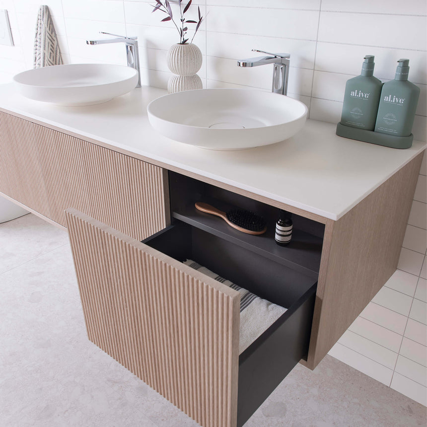 ADP Clifton Wall Hung Vanity Durasein Solid Surface Vanity ADP