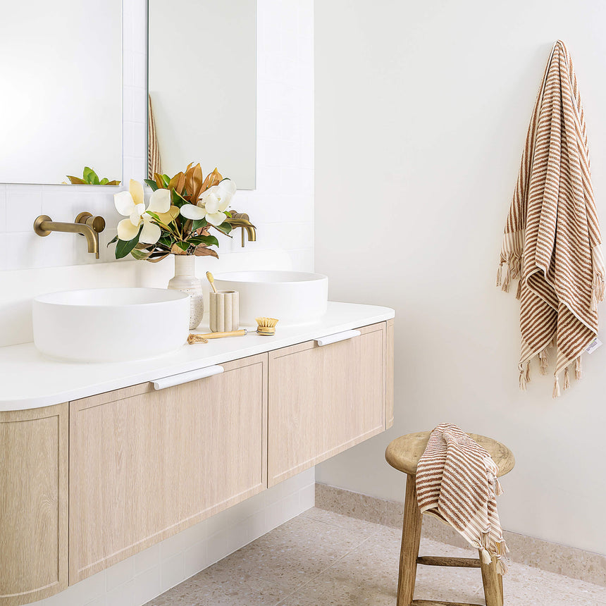 ADP Flo All Drawer Slim Wall Hung Vanity Durasein Solid Surface Vanity ADP