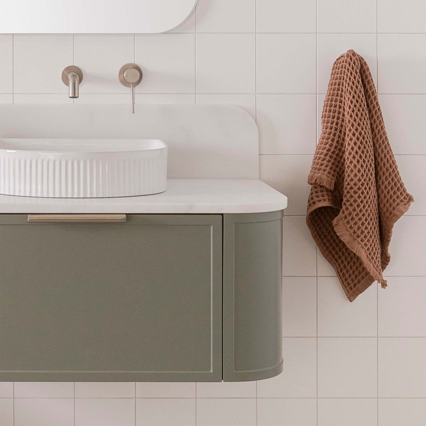 ADP Flo All Drawer Slim Wall Hung Vanity Durasein Solid Surface Vanity ADP