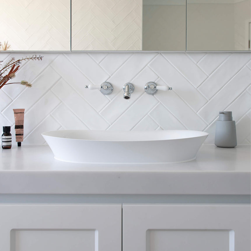 ADP London Wall Hung Vanity Cherry Pie Premium Solid Surface Vanity ADP