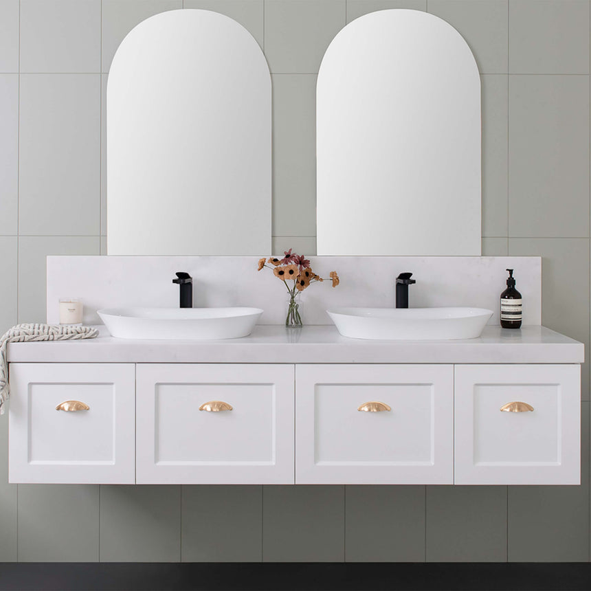 ADP London Wall Hung Vanity Cherry Pie Premium Solid Surface Vanity ADP