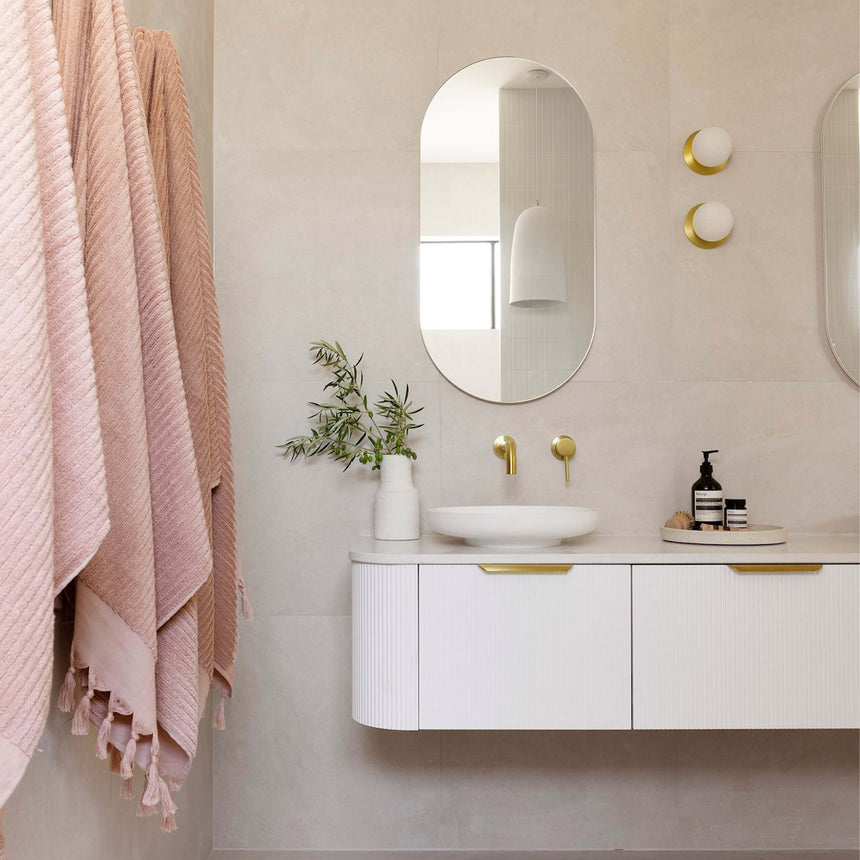 ADP Pill Polished Edge Frameless Mirror Oval Frameless Mirror ADP