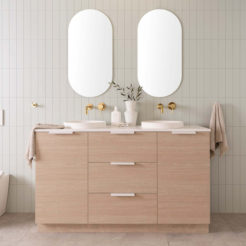 ADP Pill Polished Edge Frameless Mirror Oval Frameless Mirror ADP