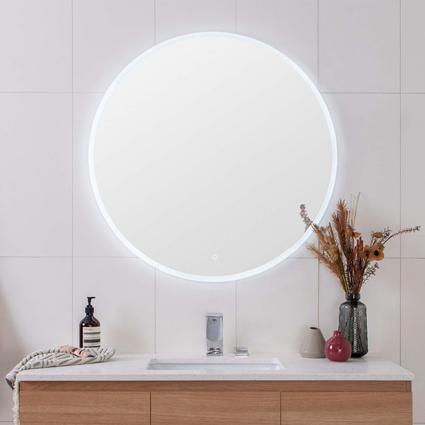 ADP Shine LED Frameless Mirror Round 6500K Frameless Mirror ADP