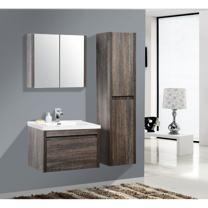 BelBagno Alexandra 760mm Wall Hung Vanity — Silver Oak — ALEX-760W-SO — view 2