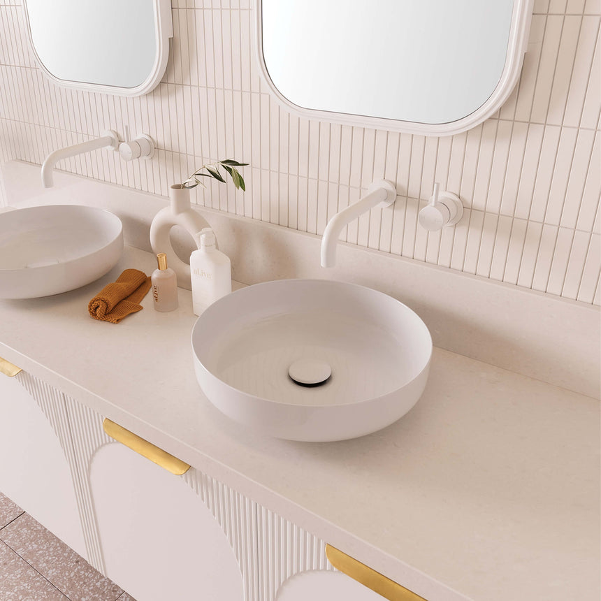 ADP Archie Door and Drawer Wall Hung Vanity Durasein Solid Surface Vanity ADP