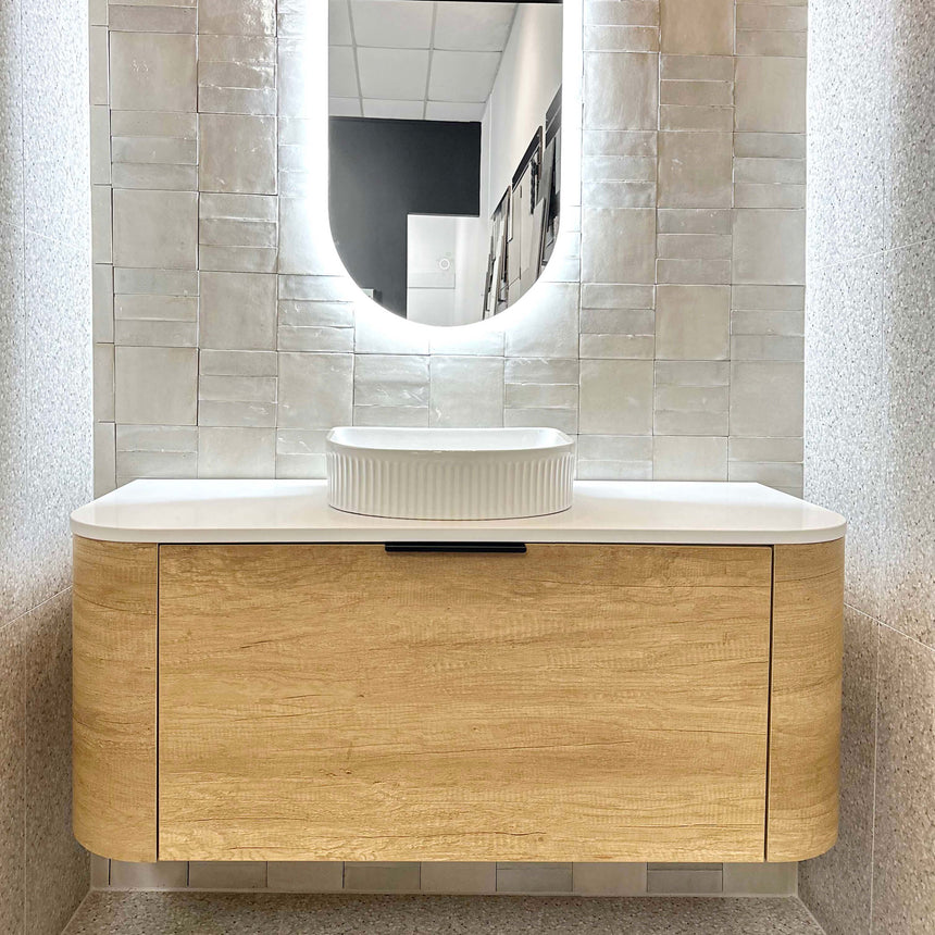 Bondi Natural Oak Single Basin Vanity Vanity Otti Australia
