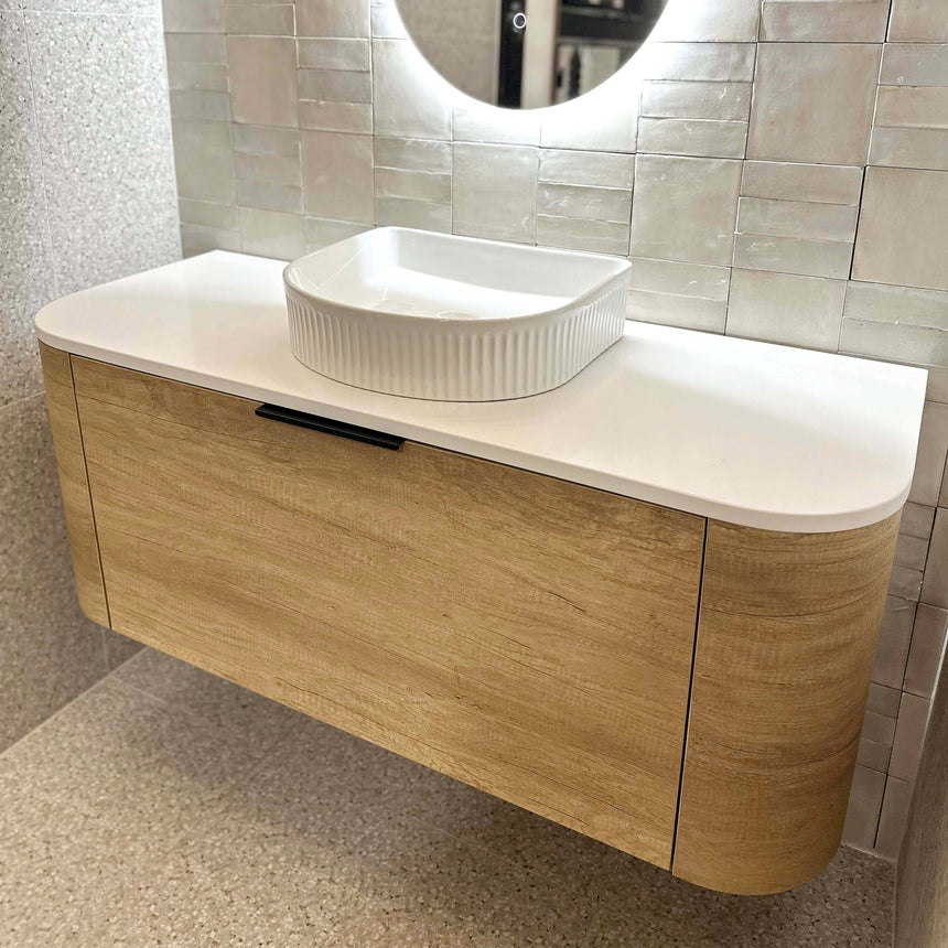 Bondi Natural Oak Single Basin Vanity Vanity Otti Australia