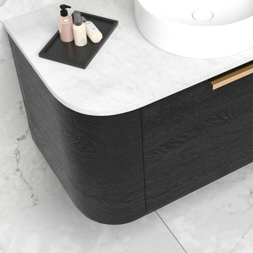 Bondi Black Oak Single Basin Vanity Vanity Otti Australia