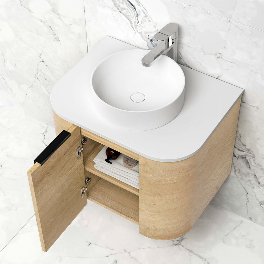 Bondi Natural Oak Single Basin Vanity Vanity Otti Australia